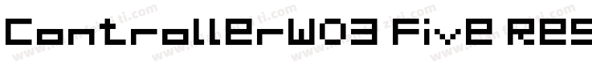 ControllerW03 Five Regular字体转换